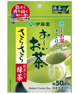 картинка Ito En Ooi-Ocha Порошковый зелёный чай 40 гр от интернет магазина