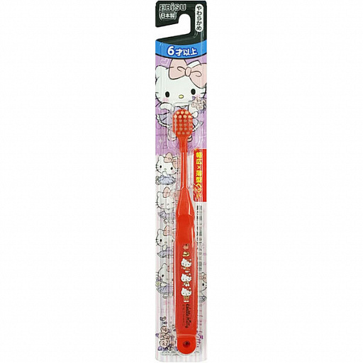 картинка Детская зубная щетка "EBISU" для детей от 6 до 12 лет "Hello Kitty" 1 шт от интернет магазина