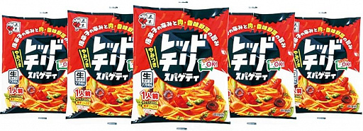 картинка Itsuki Red Chili Spaghettii Тонкая пшеничная лапша по-деревенски острая 159 гр от интернет магазина