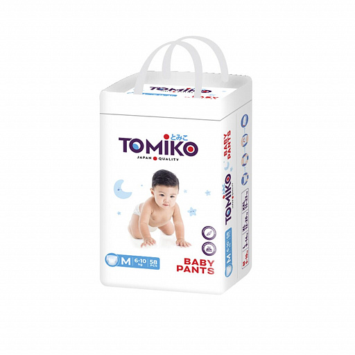 картинка Подгузники детские TOMIKO M (5-10 кг) 64 шт. от интернет магазина