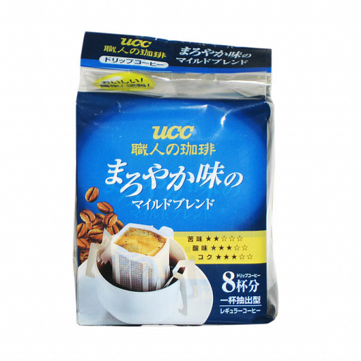 картинка Ajinomoto UCC Master's Coffee Mild Blend Кофе натуральный зерновой (м.у.) 240 гр от интернет магазина