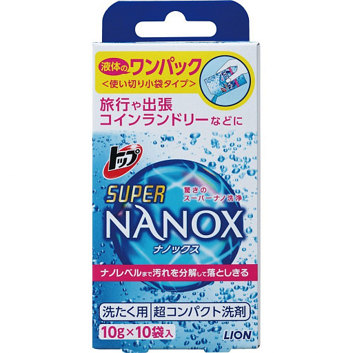 картинка Жидкое средство для  стирки "TOP" Super NANOX, 10гр х 10 шт  от интернет магазина