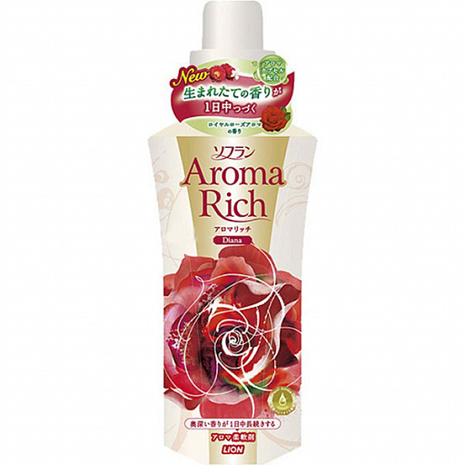 картинка Кондиционер для белья "Soflan Aroma Rich Diana"с ароматом роз, 520 мл от интернет магазина