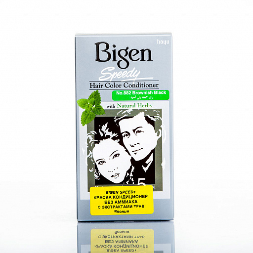 картинка 882 Bigen Speedy Краска-кондиционер для волос Коричнево-Черный от интернет магазина