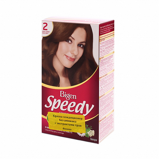 картинка 2 Bigen Speedy Краска-кондиционер для волос Светло-каштановый от интернет магазина